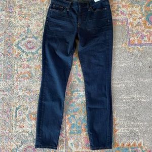 J. Crew dark denim toothpick jeans
